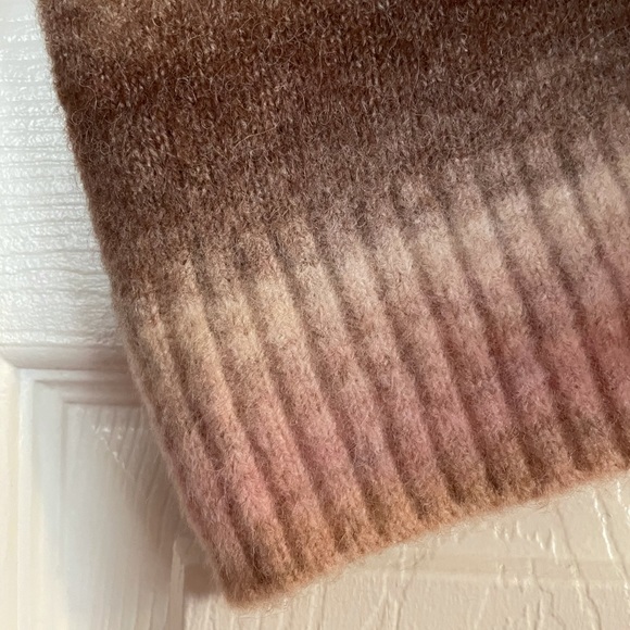 Loft Ombre Turtleneck Poncho Sweater - Picture 9 of 13